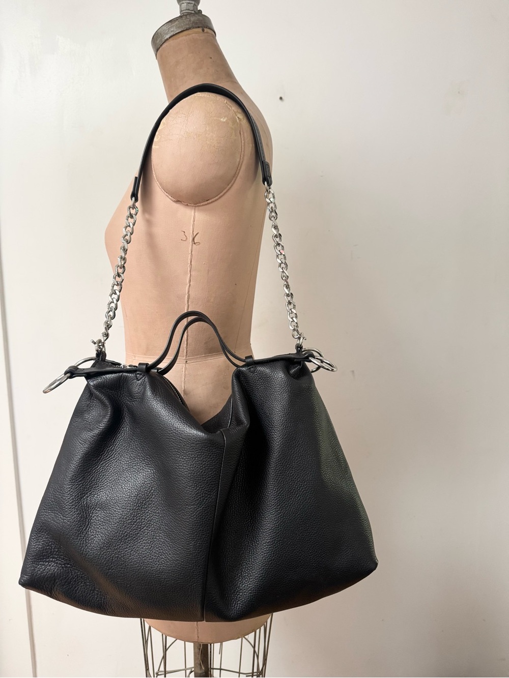 ZARA WOMAN big leather convertible bag